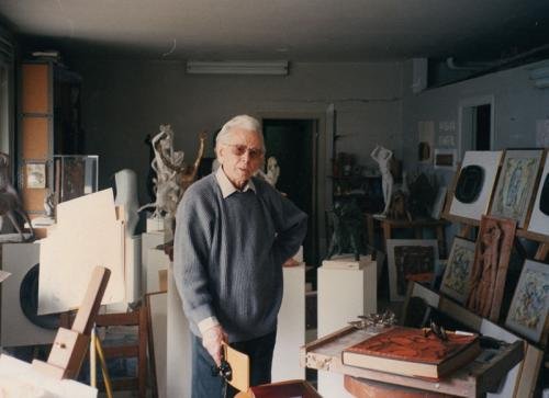 Giuseppe Di Prinzio nel suo studio di viale Kennedy